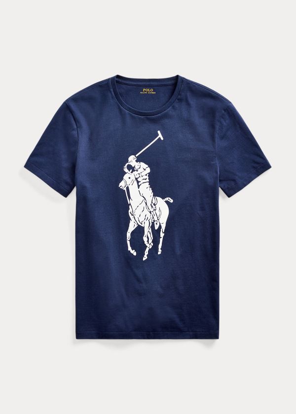 T Shirt Polo Ralph Lauren Custom Slim Fit Jersey Homem 06439-BCGT